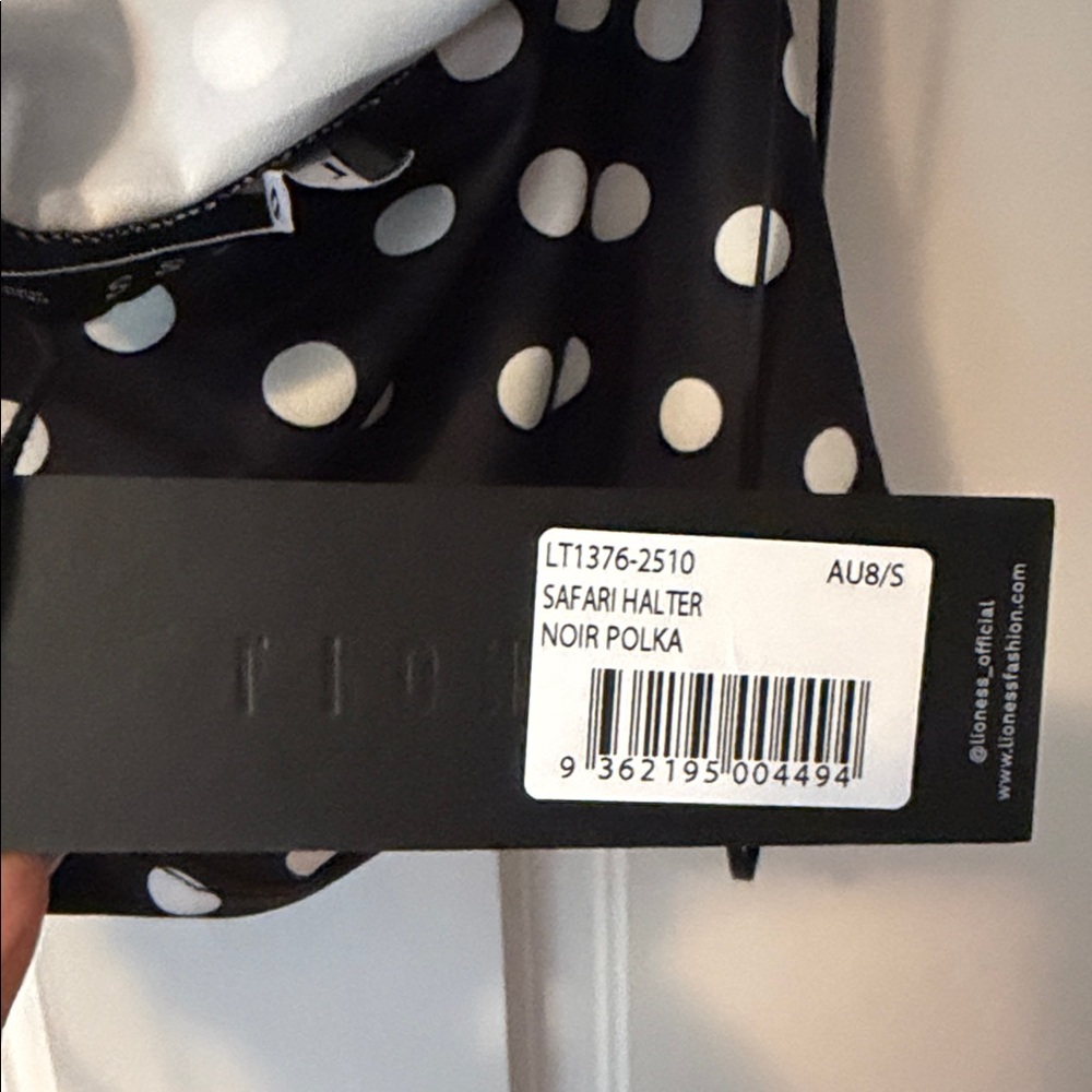 Lioness Black & White Polka Dot V-Neck Camisole - Picture 3 of 4